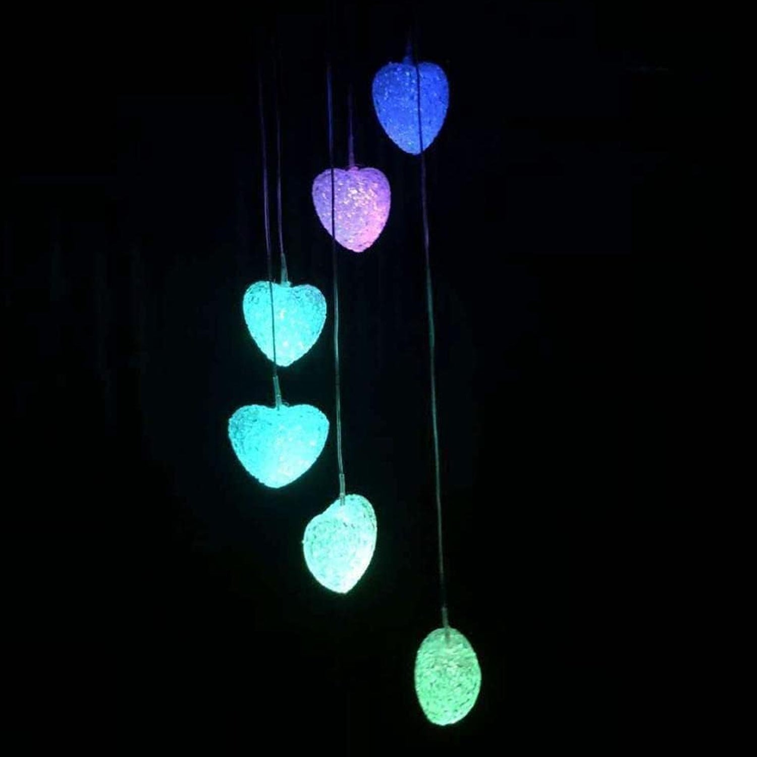 8316 Solar Powered LED Wind Chime Light 6LED Colorful Chime Craft Wind bell Wind Heart Decor Outdoor Decorative Wind Portable 8316 Solar Powered LED Wind Chime Light 6LED Colorful Chime Craft Wind bell Wind Heart Decor Outdoor Decorative Wind Portable
